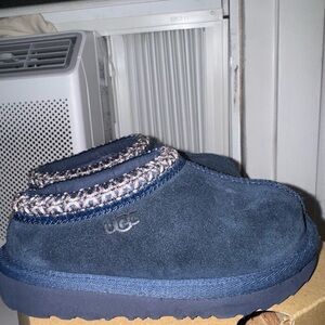UGG Navy Suede Slippers